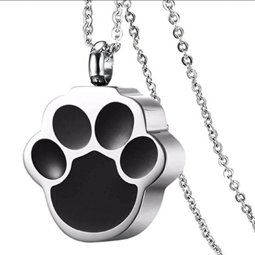 A Walk to Remember: Urn Necklace with Pet Footprint
