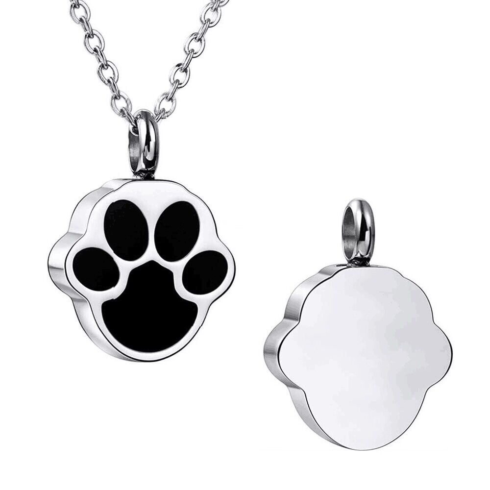A Walk to Remember: Urn Necklace with Pet Footprint