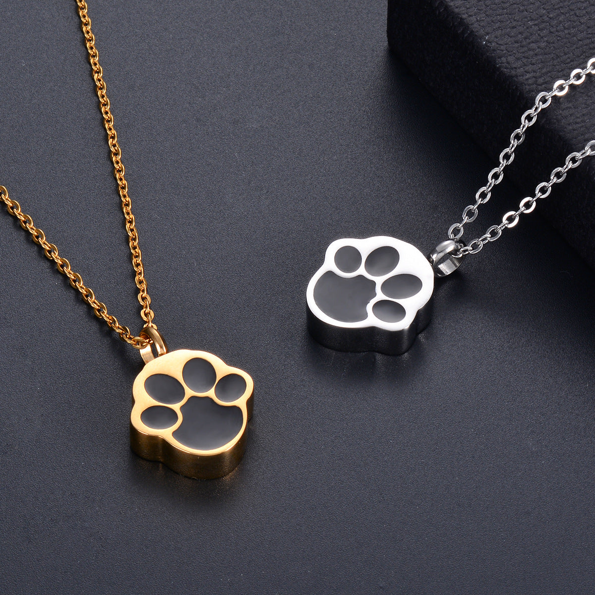 A Walk to Remember: Urn Necklace with Pet Footprint