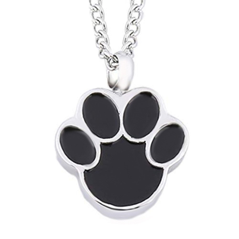 A Walk to Remember: Urn Necklace with Pet Footprint